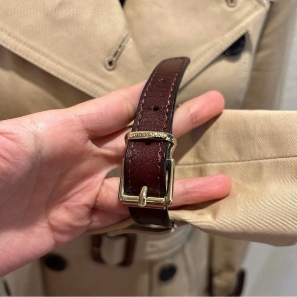 Burberry Size US 2 (XS-S) Trench
Coat Khaki With Belt - Picture 4 of 12